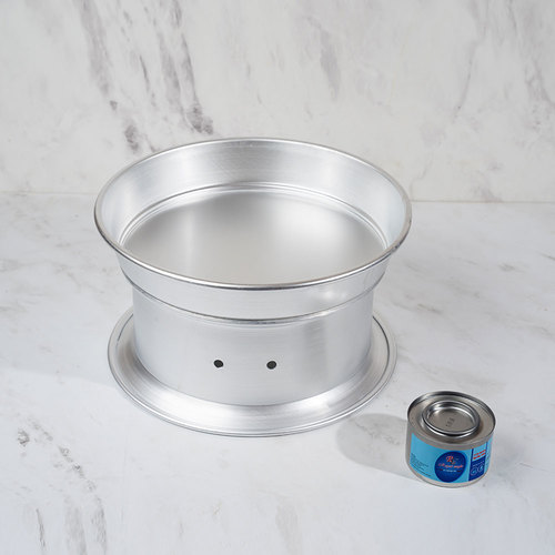 Available in medium and large sizes only. Heater with flame