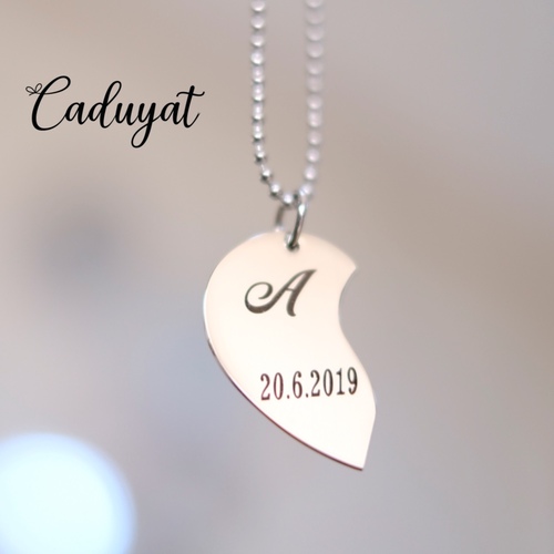 Titanium Half Heart