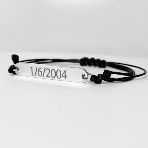 Bar Bracelet - Laser Engraving