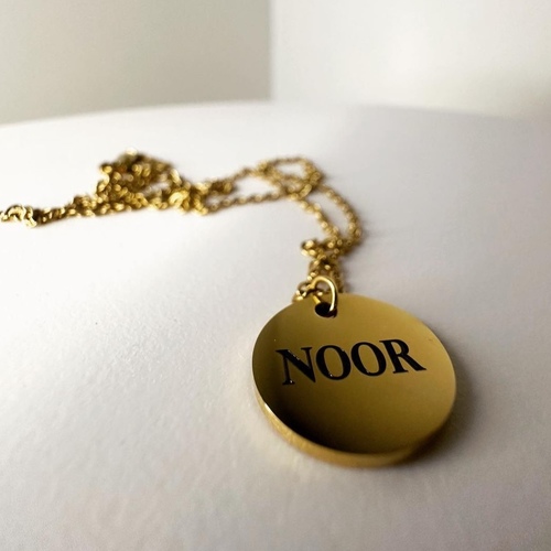 Circle Necklace - Laser Engraving