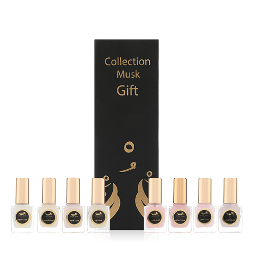 Musk Oil Gift Set - 8 x 7ml - This set includes:
1- Al Onotha Musk - 7ml
2- Alkhayal Musk - 7ml
3- Al Nokhba Musk - 7ml
4- Saffron Musk - 7ml
5- Musk Berry - 7ml
6- Musk Soup - 7ml
7- Powder Musk - 7ml
8- Pomogranat Musk - 7ml