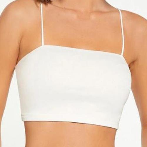 White Top - Soft crop top
 No refund / No exchange