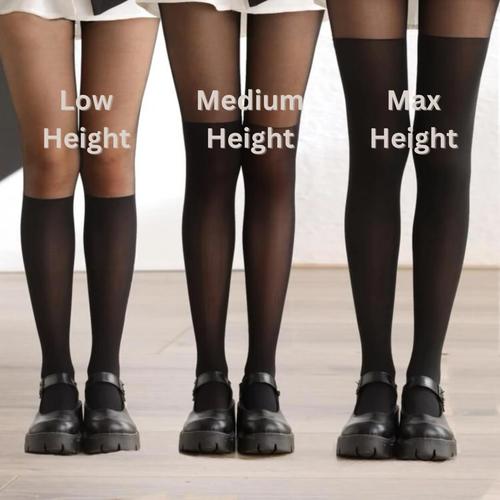 Over the knee tights - أسود / مقاس واحد
 ناعم سادة من غير لمعة تعليمات العناية: غسل اليدين لا يوجد تبادل / لا يوجد استرداد