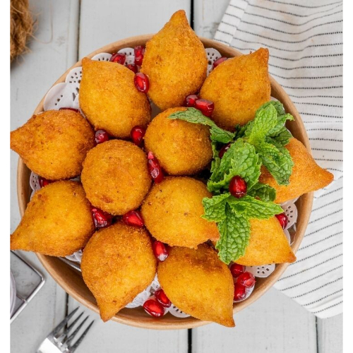Potato Kubba With Fitta Chease and Mint