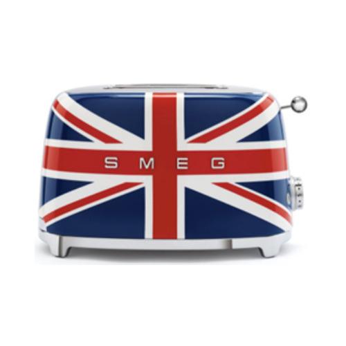 Toaster 2X2 - Product Family: Toaster No. of slices: 2 No. of slots: 2 No. of toasting levels: 6 Colour: Union jack Finishing: Glossy Net Weight (kg): 2.400 kg Gross Weight (kg): 3.500 kg Packaged Width: 366 mm Packaged Depth: 224 mm Height (mm) Packaged: 248 mm