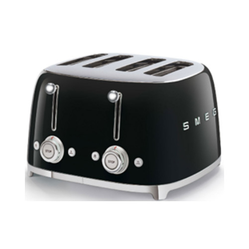 OBJECTS by Archgroup - Toaster 4X4 - Product Family: Toaster No. of slices: 4 No. of slots: 4 No. of toasting levels: 6 Colour: Black Finishing: Glossy Net Weight (kg): 2.800 kg Gross Weight (kg): 5.500 kg Packaged Width: 375 mm Packaged Depth: 375 mm Height (mm) Packaged: 270 mm