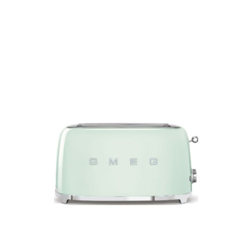 Toaster 4X2 - Product Family: Toaster No. of slices: 4 No. of slots: 2 No. of toasting levels: 6 Colour: pastel Green Finishing: Glossy Net Weight (kg): 2.400 kg Gross Weight (kg): 4.800 kg Packaged Width: 366 mm
 Packaged Depth: 224 mm Height (mm) Packaged: 248 mm