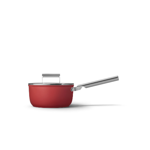 Cookware Sauce Pan 20CM - Category: Kitchenware Family: Cookware Type: Saucepan Colour: Red Aesthetic: 50's Style Diameter: 20 cm Contact bottom diameter: 153mm  Base thickness: 4.5 mm Packaged Depth: 273mm Packaged Height : 183mm  Net Weight (kg): 1.740kg Gross Weight (kg): 2.850kg