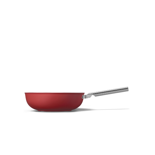 Cookware Wok 30CM - Category: Kitchenware Family: Cookware Type:  Frypan Color: Red Aesthetic: 50's Style Diameter: 30 cm Contact bottom diameter: 158mm  Base thickness: 4.5 mm Packaged Height : 165mm  Dimensions of the packaged product: 165×584×380mm  Net Weight (kg): 2.400kg Gross Weight (kg): 3.150kg