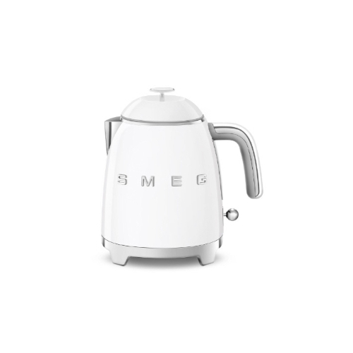 Mini Kettle - Product Family: Kettles Max capacity: 0.8 lt /3 cups Auto switch off: Yes, at 100°C Body material: Plastic Colour: White Finishing: Glossy Net Weight (kg): 1.000kg Gross Weight (kg): 1.900 kg Packaged Width: 247 mm Packaged Depth: 218 mm Height (mm) Packaged: 257 mm Voltage: 220-240V / Power: 1400W