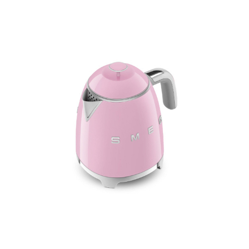 Mini Kettle - Product Family: Kettles Max capacity: 0.8 lt /3 cups Auto switch off: Yes, at 100°C Body material: Plastic Colour: Pink Finishing: Glossy Net Weight (kg): 1.000kg Gross Weight (kg): 1.900 kg Packaged Width: 247 mm Packaged Depth: 218 mm Height (mm) Packaged: 257 mm Voltage: 220-240V / Power: 1400W