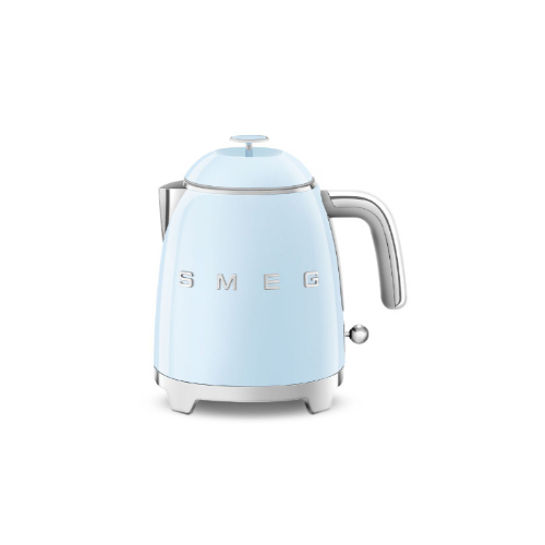 Mini Kettle - Product Family: Kettles Max capacity: 0.8 lt /3 cups Auto switch off: Yes, at 100°C Body material: Plastic Colour: Blue Finishing: Glossy Net Weight (kg): 1.000kg Gross Weight (kg): 1.900 kg Packaged Width: 247 mm Packaged Depth: 218 mm Height (mm) Packaged: 257 mm Voltage: 220-240V / Power: 1400W