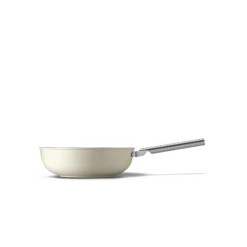 Cookware Wok 30CM - Category: Kitchenware Family: Cookware Type: Frypan Color: Cream
 Aesthetic: 50's Style Diameter: 30cm Contact bottom diameter: 158mm  Base thickness: 4.5 mm Packaged Height : 165mm  Dimensions of the packaged product: 165×584×380mm  Net Weight (kg): 2.400kg Gross Weight (kg): 3.150kg