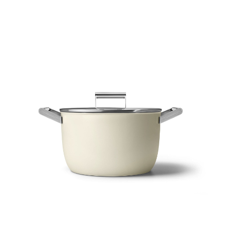 Cookware Casserole Dish 26CM - Category: Kitchenware Family: Cookware Type:  Casserole Color: Cream Aesthetic: 50's Style Diameter: 26 cm Contact bottom diameter: 193mm  Base thickness: 4.5 mm Packaged Depth: 339mm Packaged Hight : 212mm  Dimensions of the packaged product: 212×435×339mm  Net Weight (kg): 3.470kg Gross Weight (kg): 4.000kg