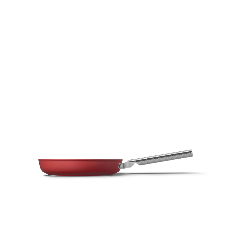 Cookware Frying Pan 26CM - Category: Kitchenware Family: Cookware Type:  Frypan Color: Red Aesthetic: 50's Style Diameter: 26 cm Contact bottom diameter: 193mm  Base thickness: 4.5 mm Packaged Width: 547mm Packaged Depth: 339mm Packaged Hight: 115mm  Dimensions of the packaged product: 115×547×339mm  Net Weight (kg): 1.800kg Gross Weight (kg): 2.350kg