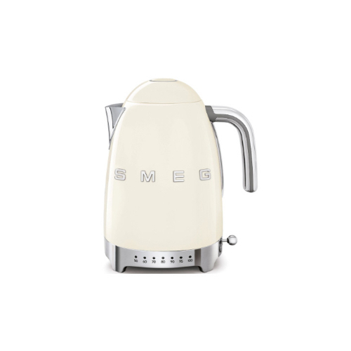 Variable Temperature Kettle - Product Family: Kettles Max capacity: 1.7lt / 7 cups Auto switch off: Yes, when at a selected temperature Body material: Stainless steel Colour: Cream Finishing: Glossy Net Weight (kg): 1.800 kg Gross Weight (kg): 3.00 kg Packaged Width: 294 mm Packaged Depth: 228 mm Height (mm) Packaged: 260 mm Voltage: 220-240V / Power: 2400W