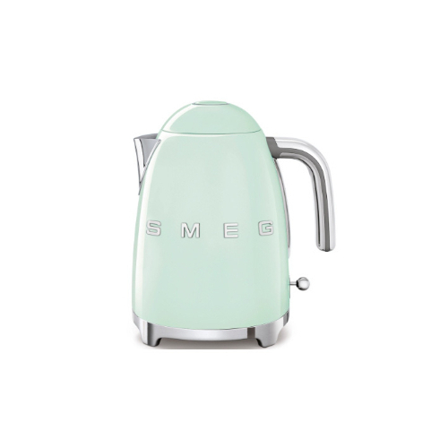 Kettle - Product Family: Kettles Max capacity: 1.7lt / 7 cups Auto switch off: Yes, at 100°C Body material: Stainless steel Colour: Pastel Green Finishing: Glossy Net Weight (kg): 1.600 kg Gross Weight (kg): 2.400 kg Packaged Width: 273 mm Packaged Depth: 228 mm Height (mm) Packaged: 260 mm Voltage: 220-240V / Power: 2400W