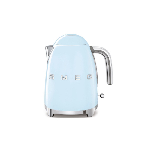 Kettle - Product Family: Kettles Max capacity: 1.7lt / 7 cups Auto switch off: Yes, at 100°C Body material: Stainless steel Colour: Pastel Blue Finishing: Glossy Net Weight (kg): 1.600 kg Gross Weight (kg): 2.400 kg
 Packaged Width: 273 mm Packaged Depth: 228 mm Height (mm) Packaged: 260 mm Voltage: 220-240V / Power: 2400W