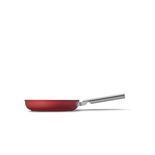 Cookware Frying Pan 24CM - Category: Kitchenware Family: Cookware Type:  Frypan Color: Red Aesthetic: 50's Style Diameter: 24 cm Contact bottom diameter: 170mm  Base thickness: 4.5 mm Packaged Width: 525mm Packaged Depth: 319mm Packaged Hight: 109mm  Dimensions of the packaged product: 109×525×319mm  Net Weight (kg): 1.600kg Gross Weight (kg): 2.100kg