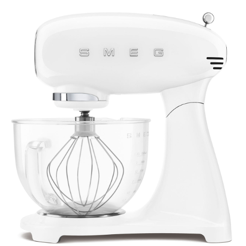 OBJECTS by Archgroup - Stand Mixer Full Color- Glass Bowl - Product family: Stand mixer Motor type: Direct drive Speed control: Electronic Color: White Base color: Bianco Finishing: Glossy Bowl capacity: 4,8 L / Power: 800W Packaged Depth: 340mm Hight (mm) Packed: 460mm  Product Depth: 221mm Product Width: 405mm  Net Weight (kg): 11.000kg  Gross weight (kg): 11.600 kg