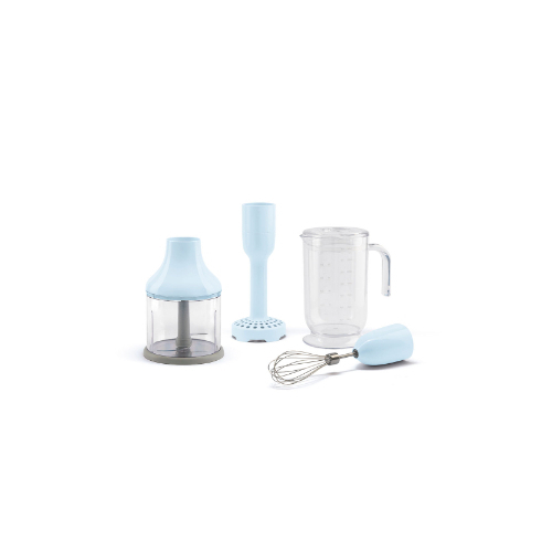 Blinder Accessories - Family: Accessories Type: 4 accessories set, Beaker, Chopper, Whisk, Masher Family Group: Hand Blenders Color: Blue Net weight: 1.300 kg Gross weight: 2.850 kg