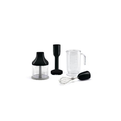 Blinder Accessories - Family: Accessories Type: 4 accessories set, Beaker, Chopper, Whisk, Masher Family Group: Hand Blenders Color: Black Net weight: 1.300 kg Gross weight: 2.850 kg