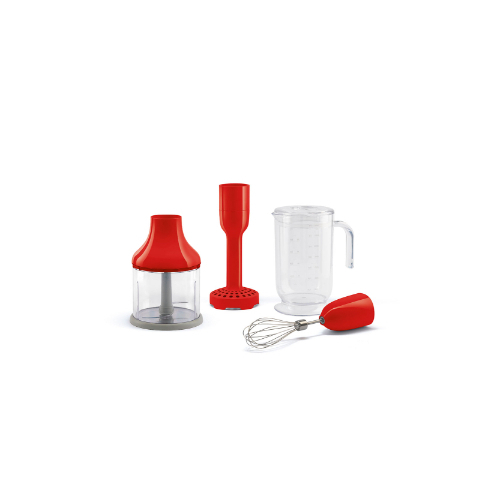 Blinder Accessories - Family: Accessories Type: 4 accessories set, Beaker, Chopper, Whisk, Masher Family Group: Hand Blenders Color: Red Net weight: 1.300 kg Gross weight: 2.850 kg