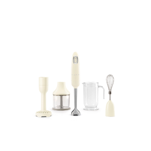 Blinder Accessories - Product Family: Hand Blenders Motor power: 700 W Variable speed: Yes Blades material: Stainless steel Color: Cream Finishing: Glossy Voltage: 220-240 V / Power: 700 W Gross Weight (kg): 3.850kg Carton Box Width: 347mm Carton Box Depth: 195mm  Net Weight (kg): 2.100kg Carton Box Hight: 442mm