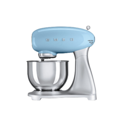 Stand Mixer - Product family: Stand mixer Motor type: Direct drive Speed control: Electronic Color: Blue Base color: Silver Finishing: Glossy Bowl capacity: 4,8 L / Power: 800W Packaged Depth: 255mm Hight (mm) Packed: 460mm  Product Depth: 221mm Product Width: 405mm  Net Weight (kg): 9.180kg  Gross weight (kg): 11.200 kd