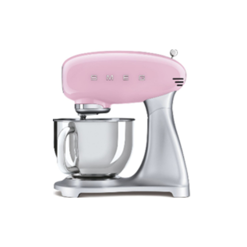 Stand Mixer - Product family: Stand mixer Motor type: Direct drive Speed control: Electronic Color: Pink Base color: Silver Finishing: Glossy Bowl capacity: 4,8 L / Power: 800W Packaged Depth: 255mm Hight (mm) Packed: 460mm  Product Depth: 221mm Product Width: 405mm  Net Weight (kg): 9.180kg  Gross weight (kg): 11.200 kd