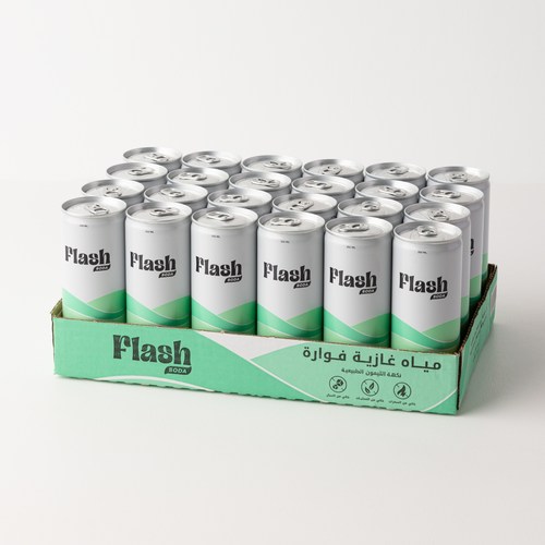 Flash Soda - lemon Flavor - Sparkling Water lemon flavor
Box 24 can / 250ml