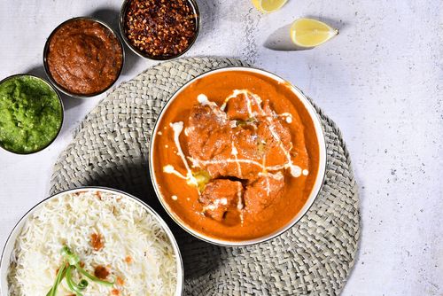 Butter Chicken with White Rice