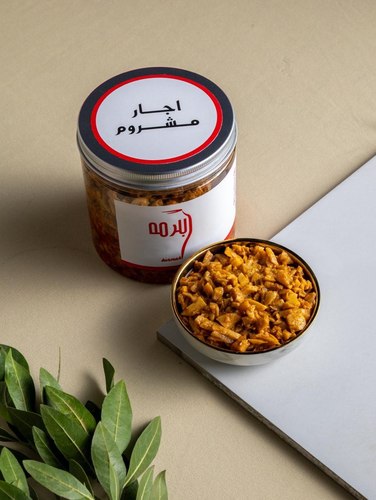 Ajar mashroom - Fresh mushrooms, sliced ​​into rings, marinated with spices, vinegar, and olive oil