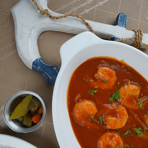 ربيان بصلصة