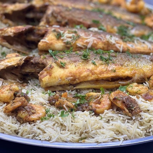 صينية سي باس كيلو ربيان