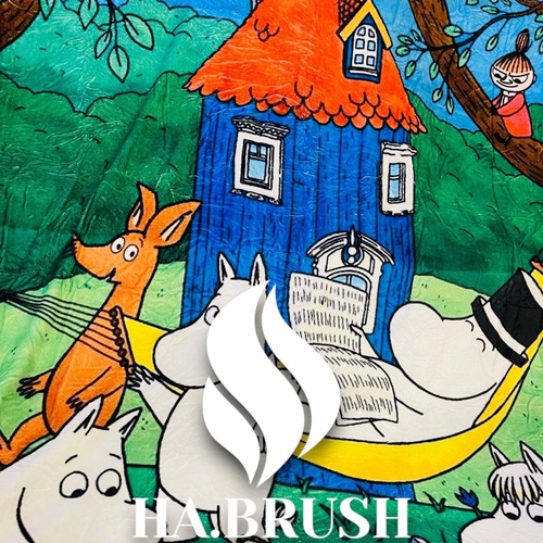 HA Brush - blanket moomine1