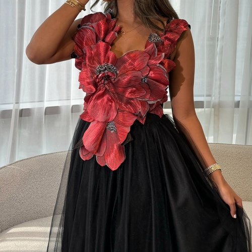red floral