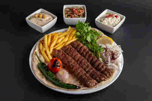 kabab  with appertizer