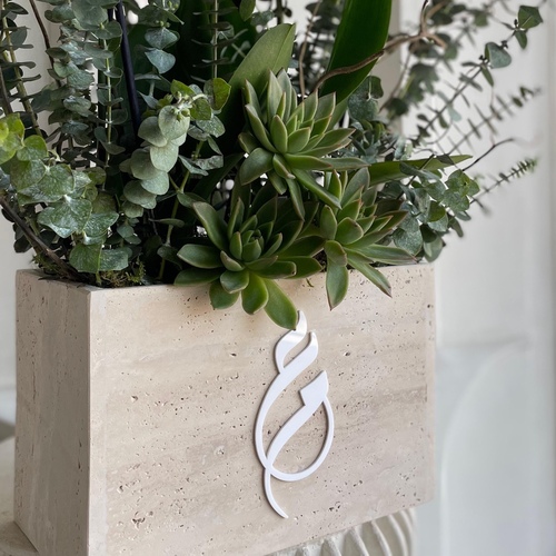 Beige travertine