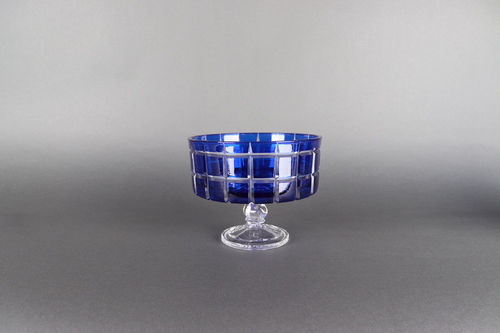 Medium Ice cube blue Bowl - 19 cm diameter Hand made Made in Turkey