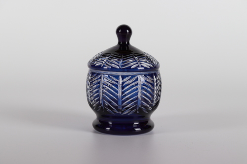 Infinite Blue Sugar Jar - Hand made Made in Turkey