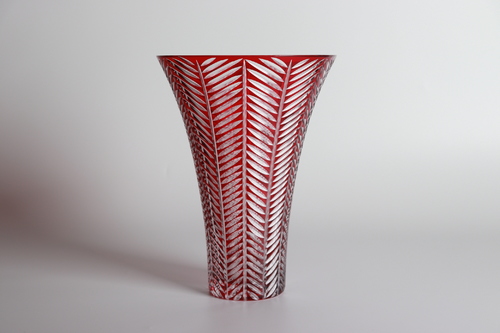 Infinite Red Big Vase - 40 cm Height Hand made Made in Turkey