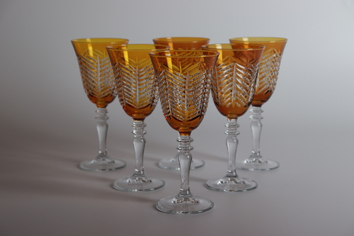 Infinite Honey Juice glasses set - Set of 6 pieces Hand made Made in Turkey