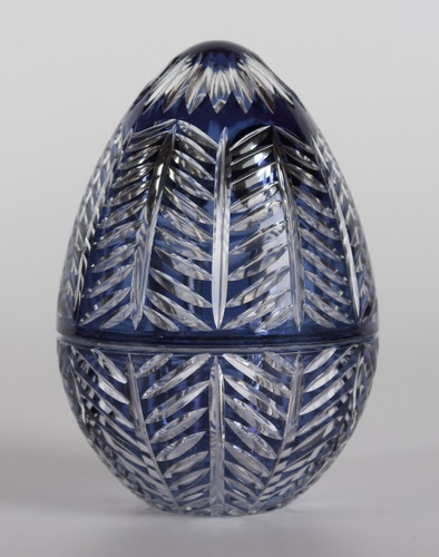 AD Maison - Infinite Blue Big Egg - 20 cm Height 15 cm Diameter  Hand made Made in Turkey