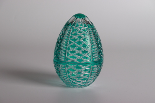 Extreme Green Small Egg - 15 cm Height 10 cm Diameter Spoons Holder included, without spoons Hand Made Made in Turkey