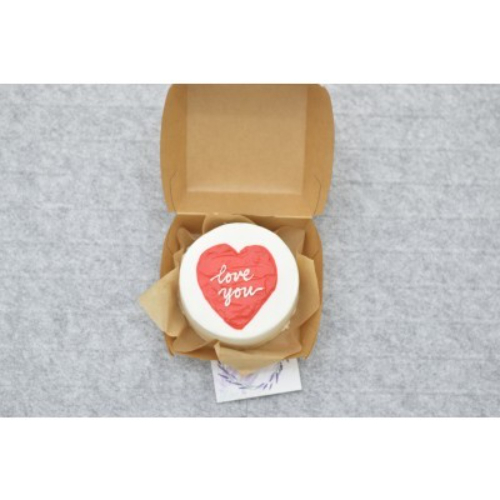 Love You Cake - Lunch box cake size 4 inches for 2 persons