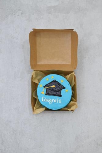 Graduation Blue Cake