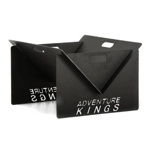 KINGS FIRE PIT - Portable and foldable stove with bag Perfect for at camp or in the back yard
Easy to set up, pack down and transport
Tough and durable  Material3mm thick laser cut steelDimensions (packed)460mm (L) x 280mm (wide) x 12mm (H)Weight9.5kg