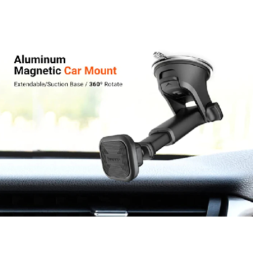 Porodo Aluminum Magnetic Car Mount Extendable 360 Rotate