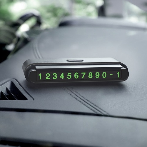 Car numbers sign